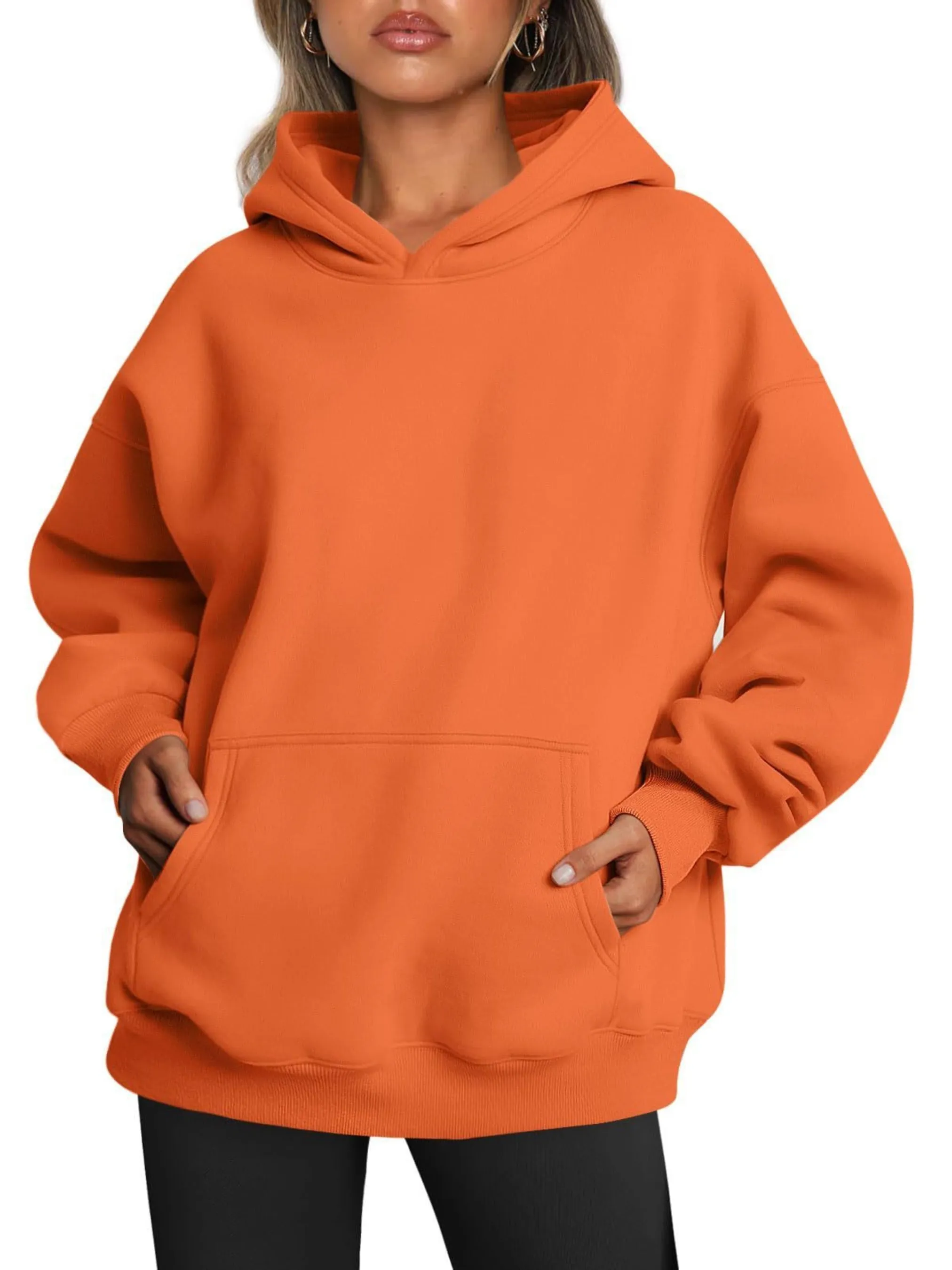 ✨ Women's Oversized Fleece Hoodie – Cozy Long Sleeve Pullover with Pocket ✨-Women's Oversized Hoodies Fleece Loose Sweatshirts With Pocket Long Sleeve Pullover Hoodies Sweaters Winter Fall Outfits Sports Clothes