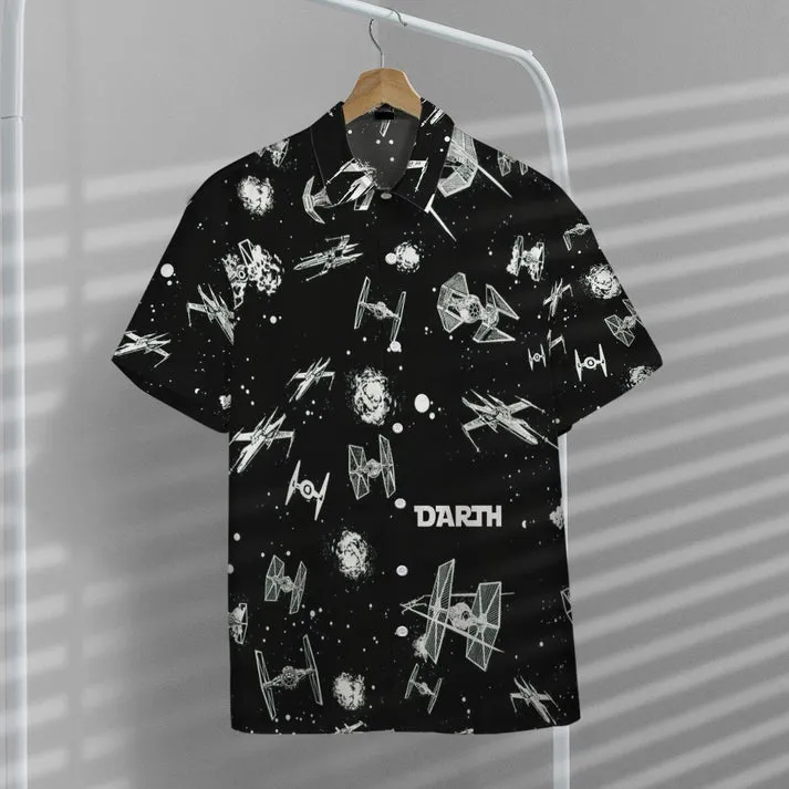 3D Star Custom Name Short Sleeve Shirt, Hawaiian Shirts for Men Short Sleeve Aloha Beach Shirt