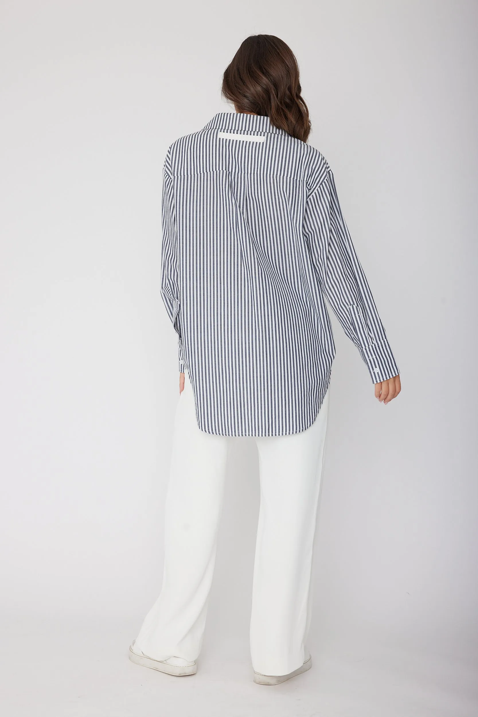 AUSTIN Shirt Navy Stripe