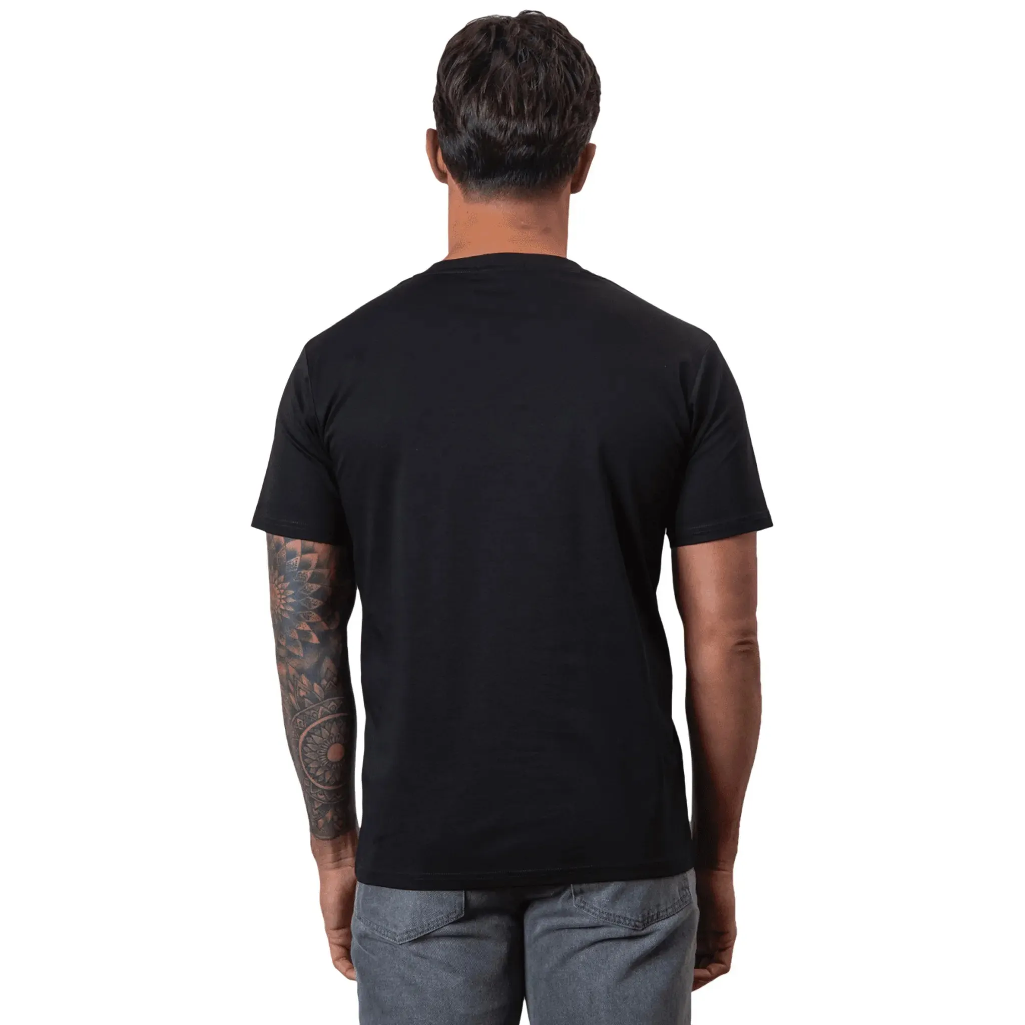 Belier Mercerised Cotton Short Sleeve Premium Black T Shirt