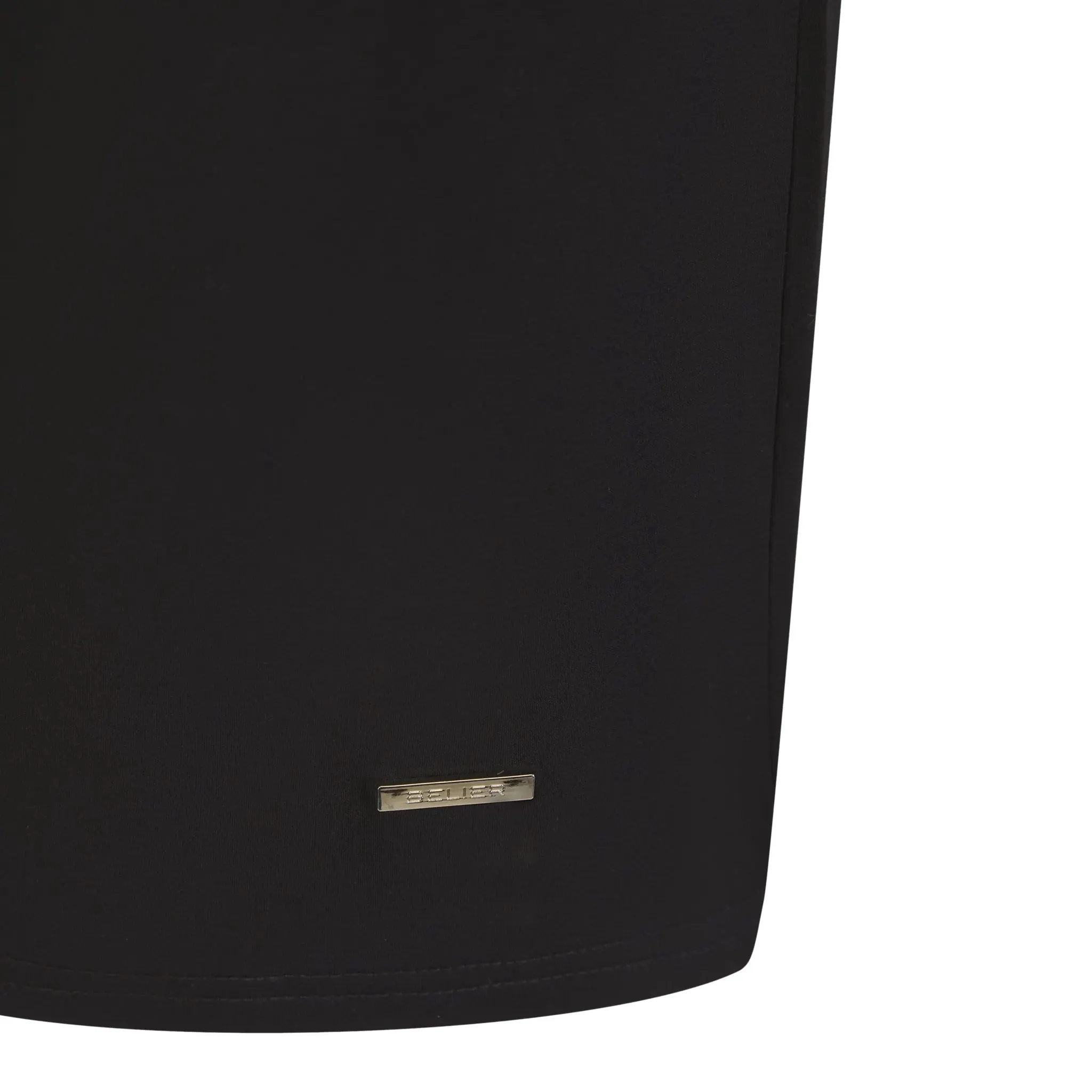 Belier Mercerised Cotton Short Sleeve Premium Black T Shirt