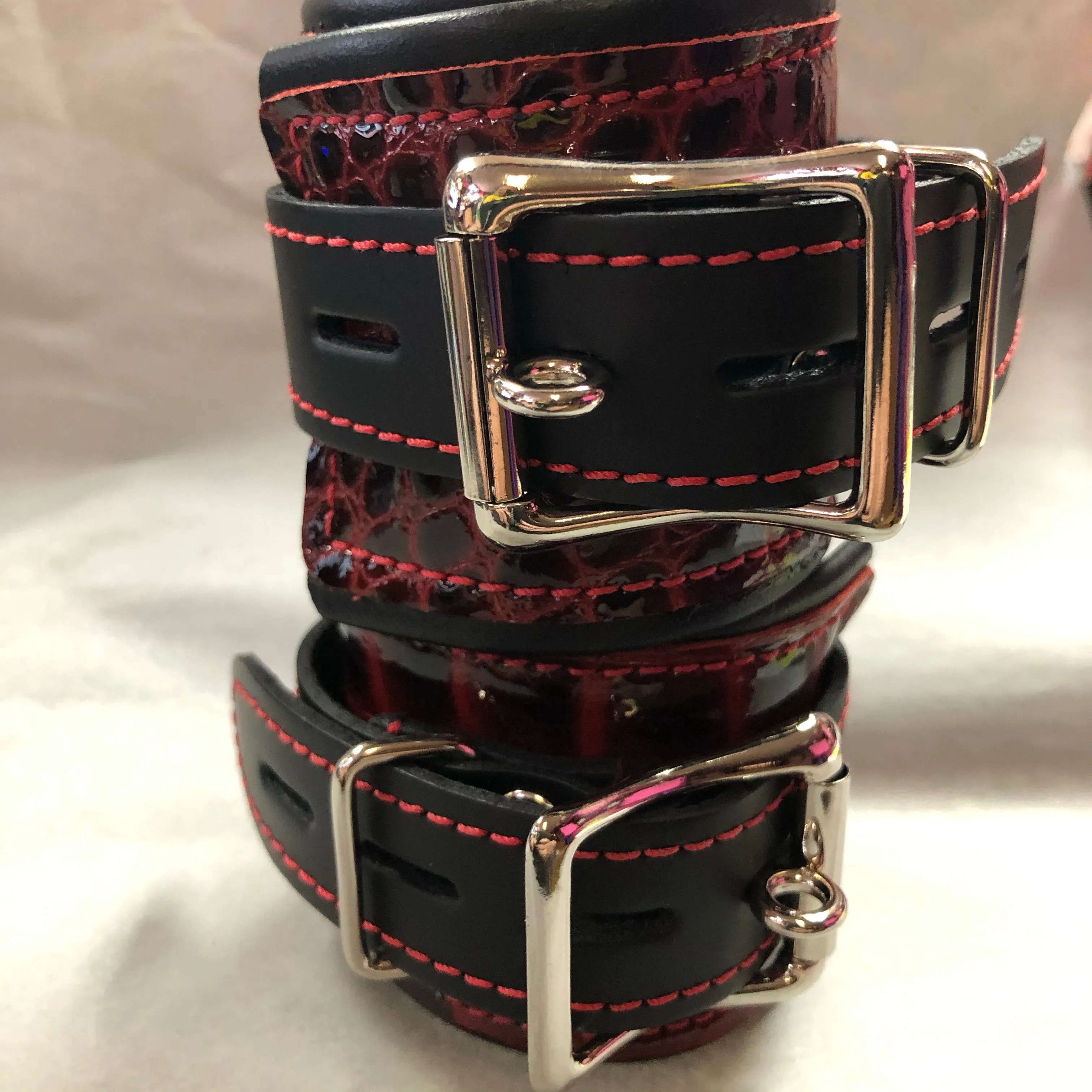 Exotic Leather Wrist Restraints