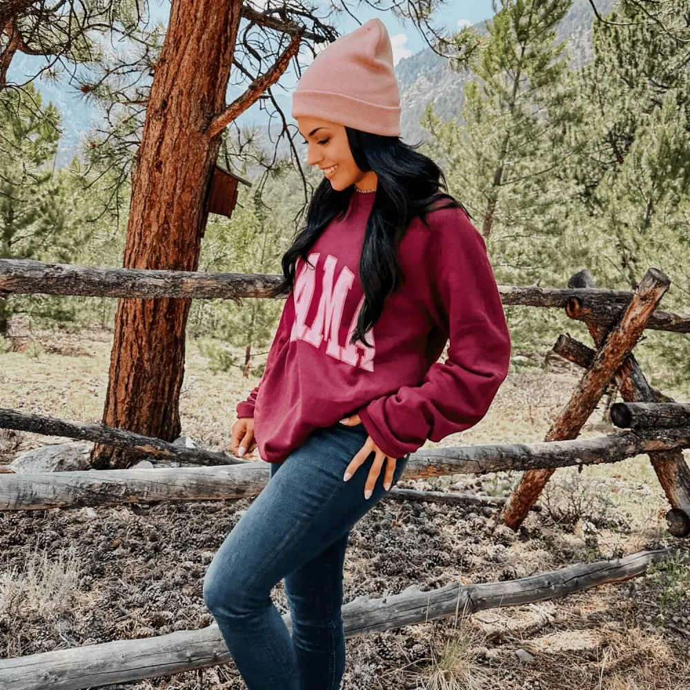 Fall Mama Sweatshirt - Maroon
