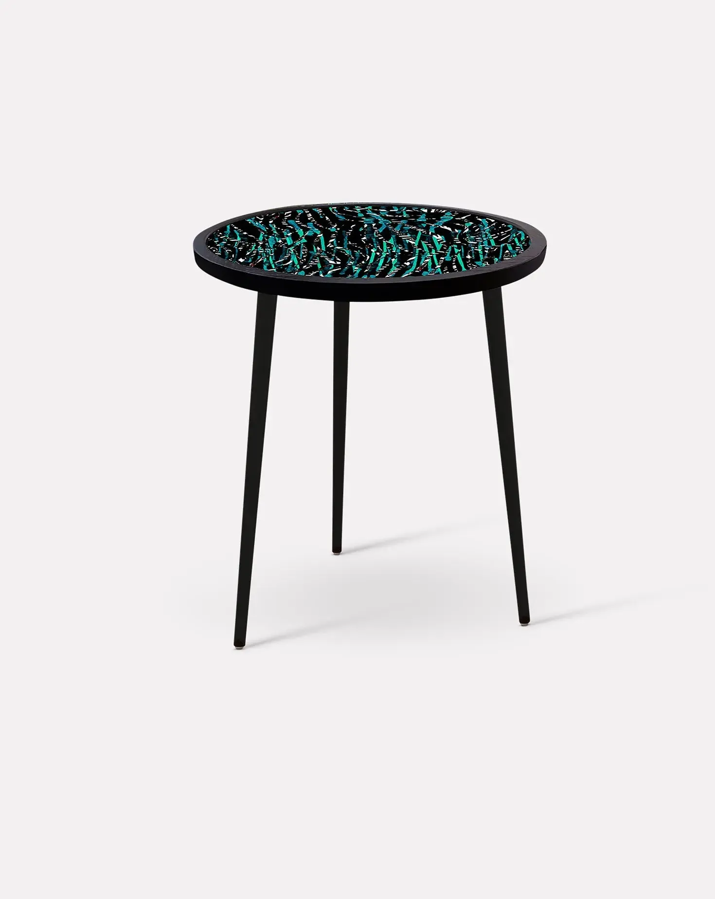 Felder Felder Allegra Zebra Butterfly Side Table
