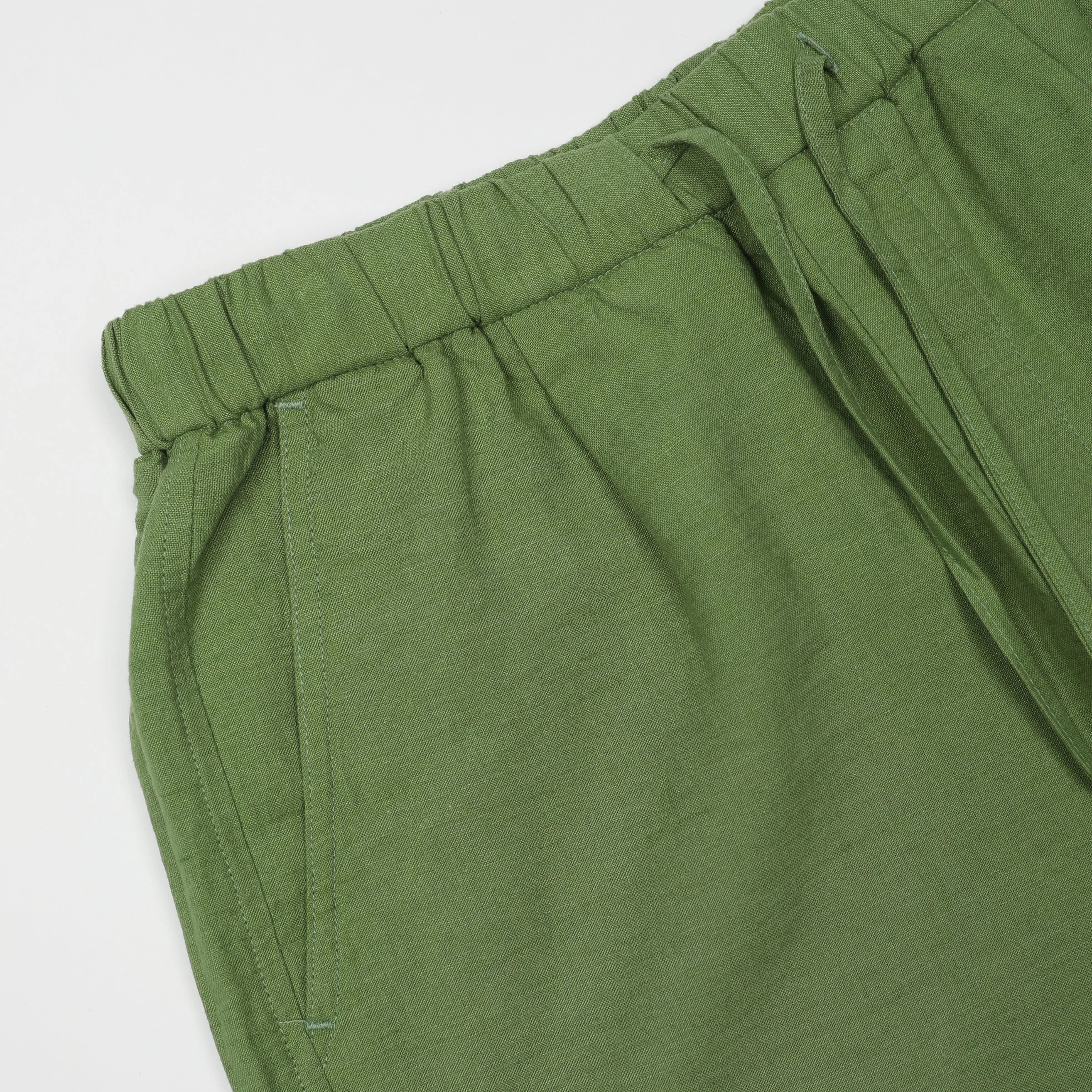 Forest Linen Relaxed Waist Short