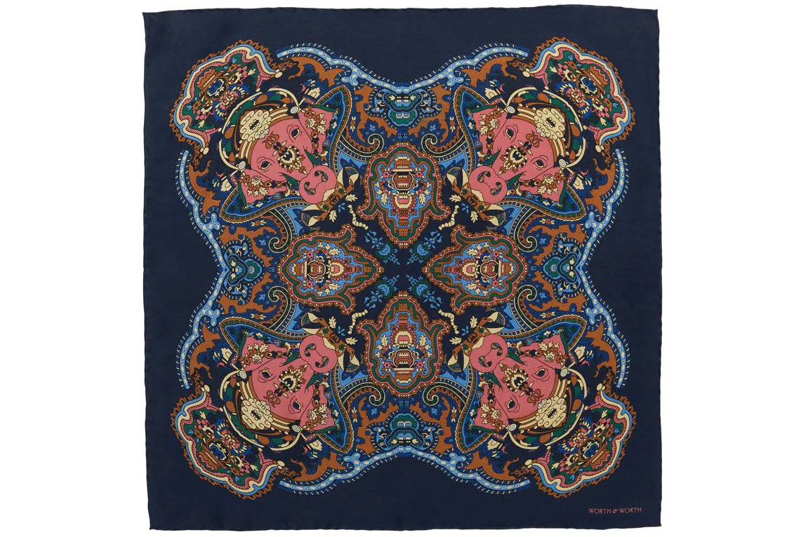 Ganesha Silk Pocket Square
