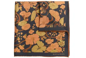 Japanese floral Silk Pocket Square