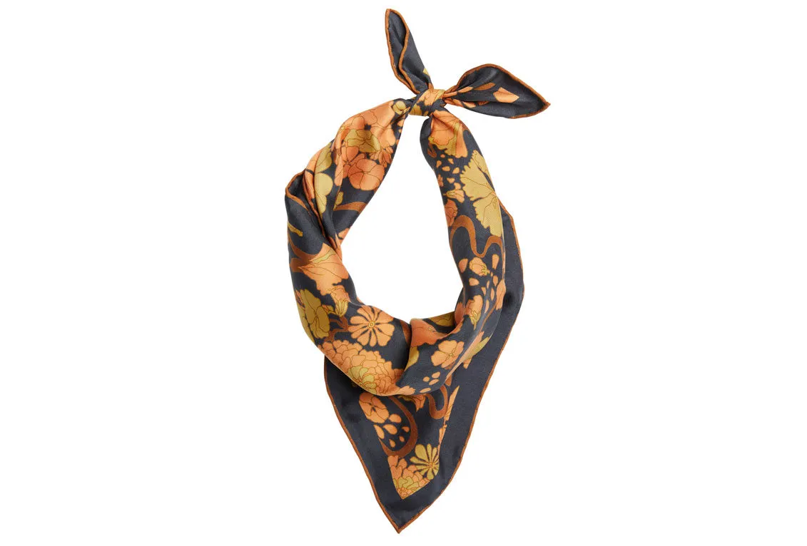 Japanese floral Silk Pocket Square