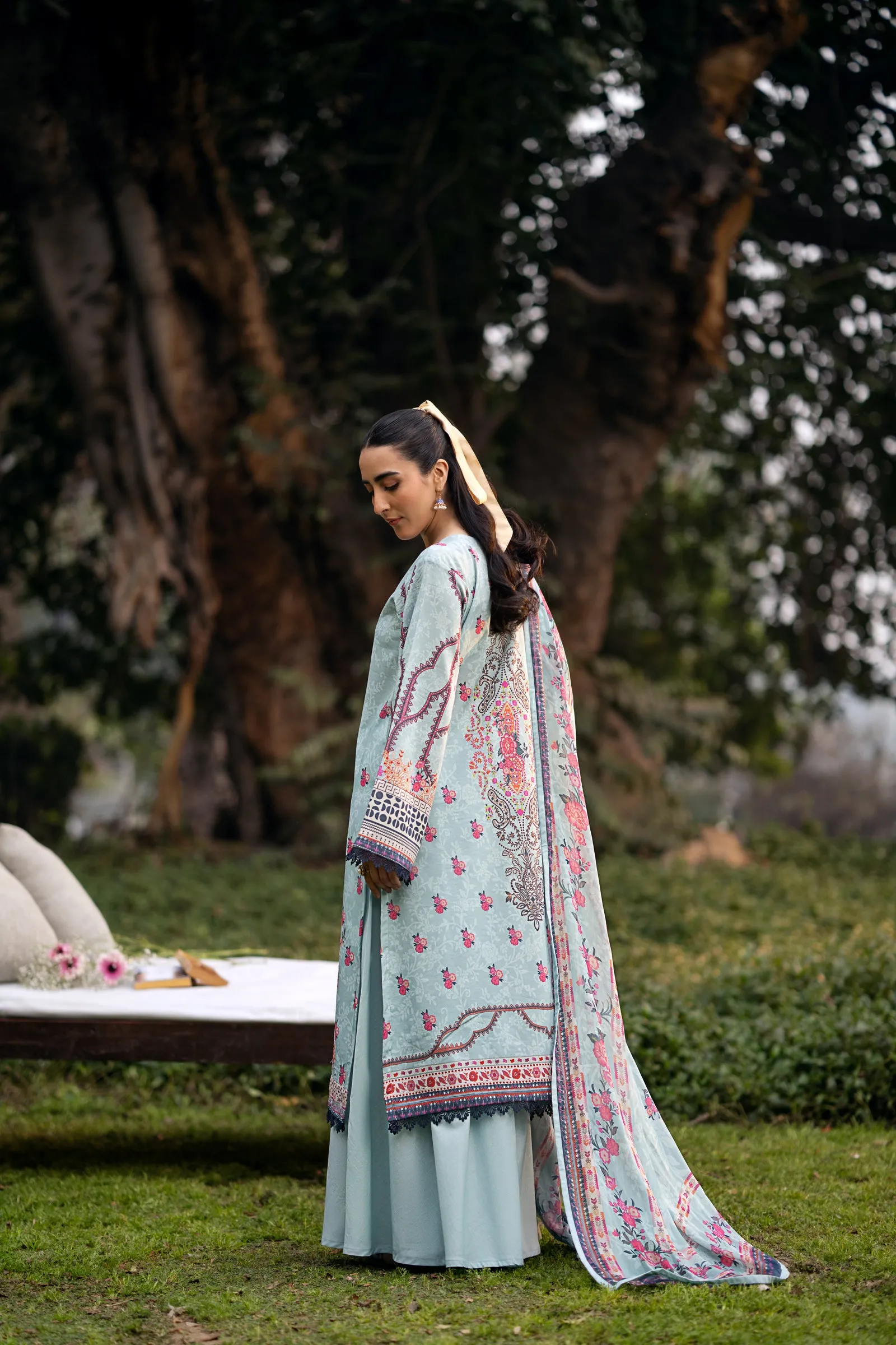 Lawn Digital Print Embroidery