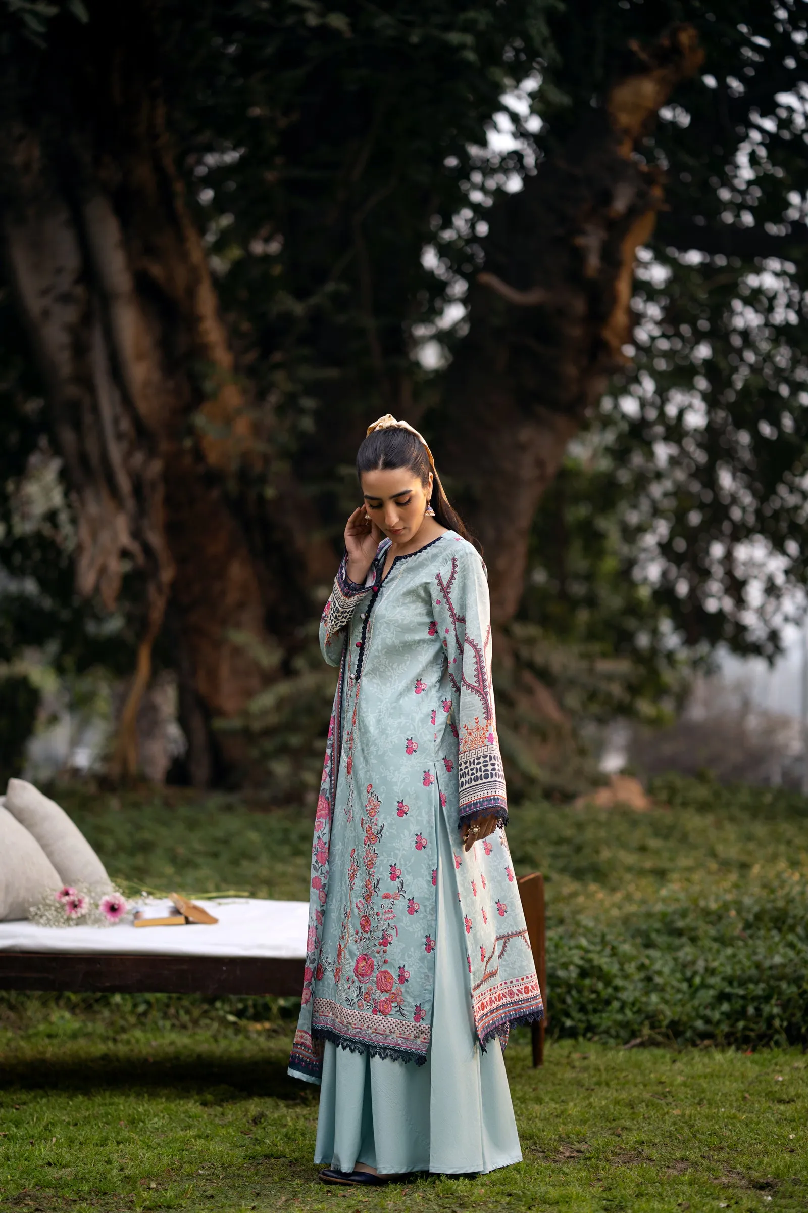 Lawn Digital Print Embroidery