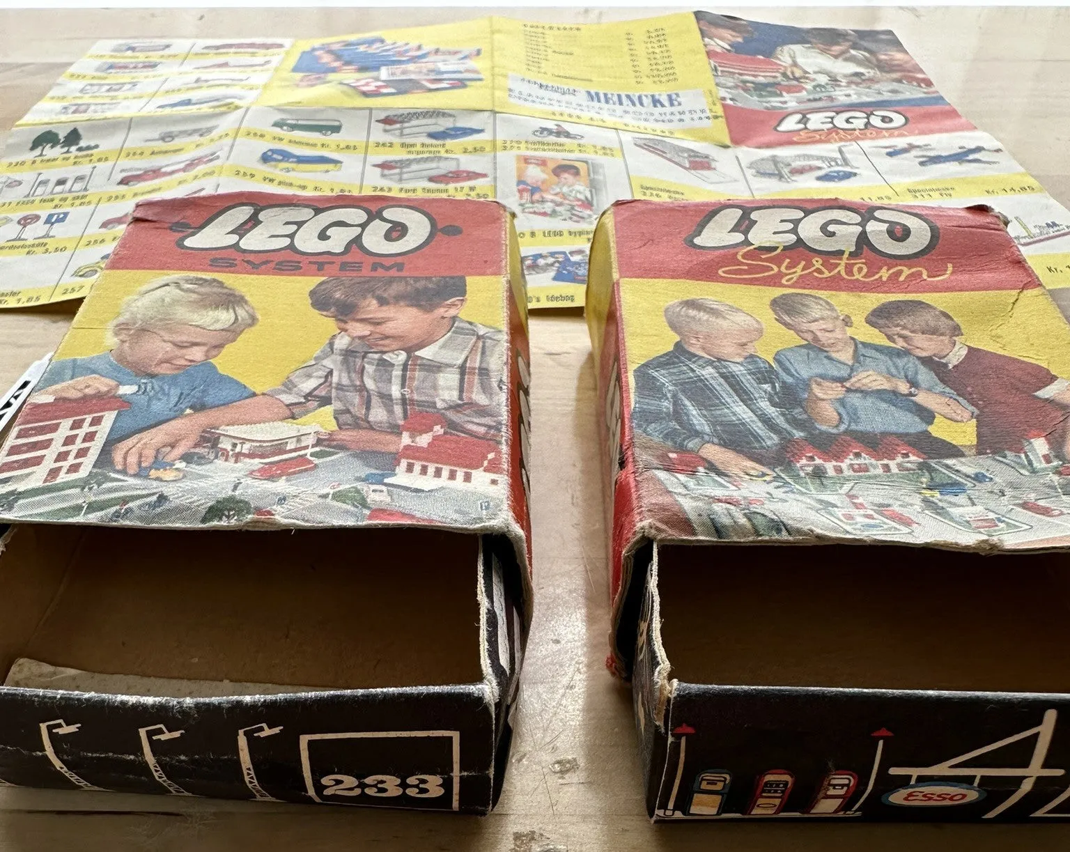 Lego Systems Vintage Lot Set 233, 231 Advertising Instructions Paper