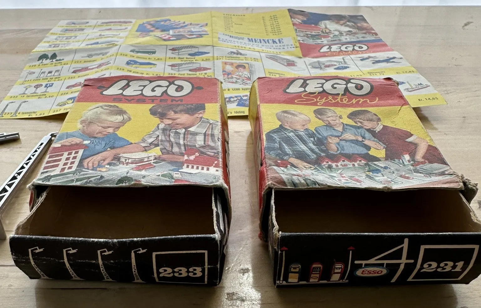 Lego Systems Vintage Lot Set 233, 231 Advertising Instructions Paper