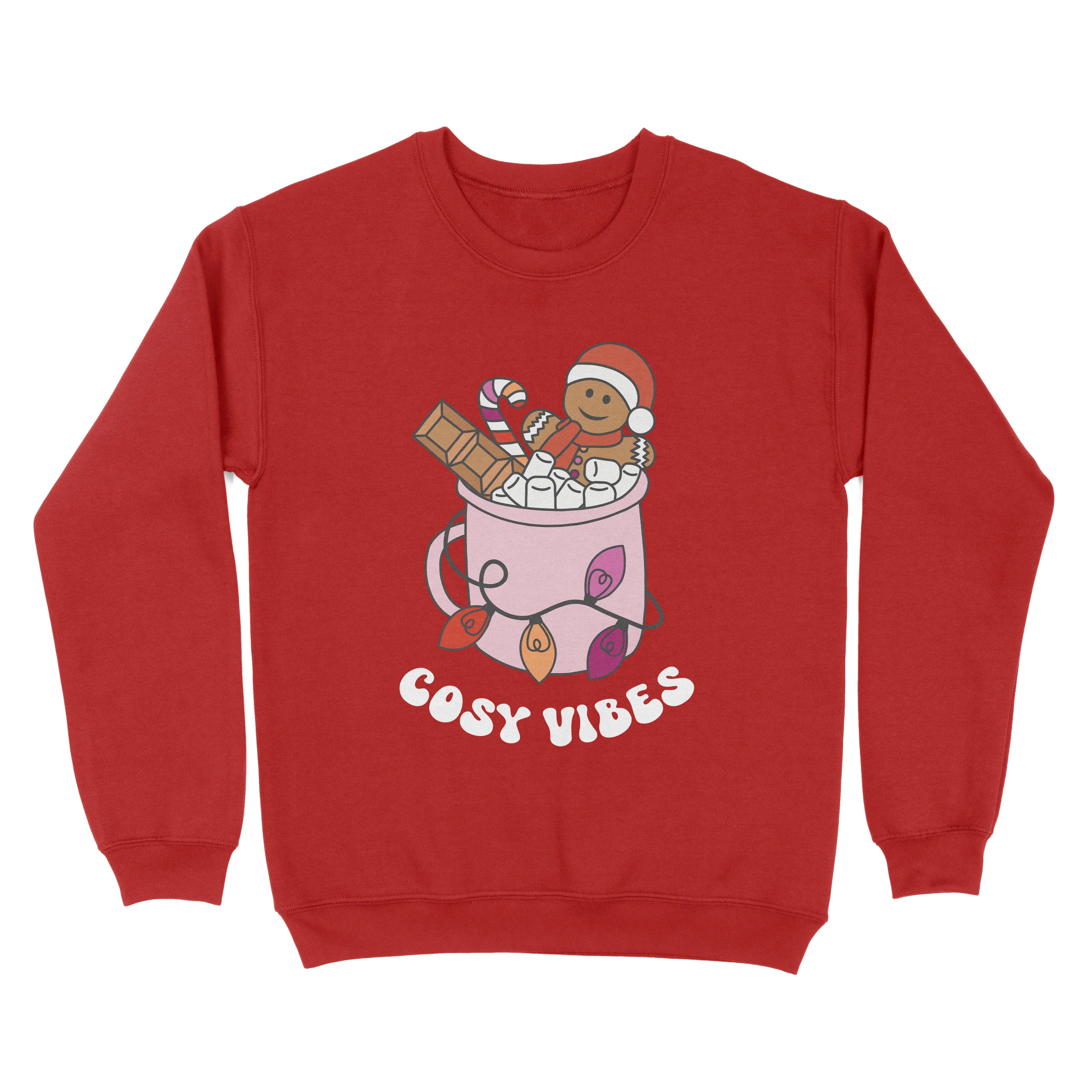 Lesbian Cosy Vibes Subtle Pride Christmas Jumper