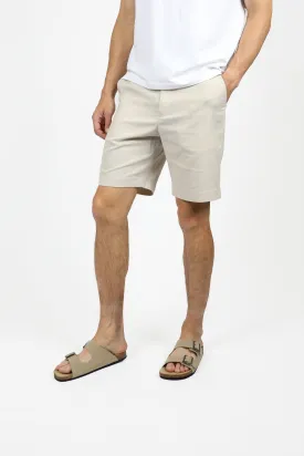 Natural Cotton Linen Weave Short