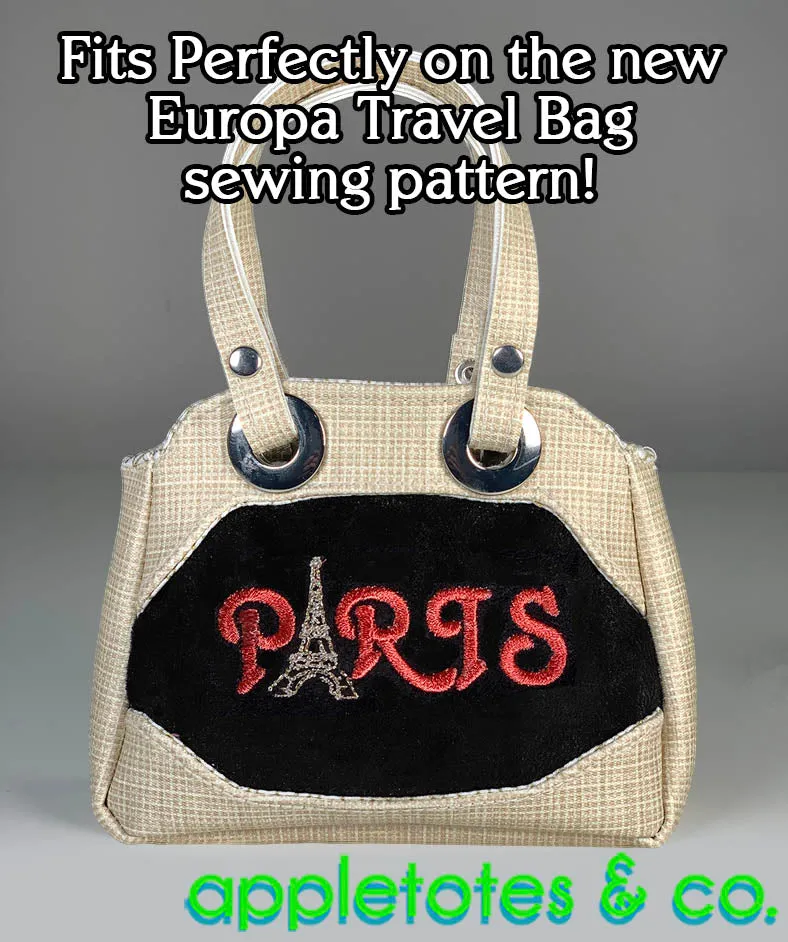 Paris Machine Embroidery File for 18 Inch Dolls