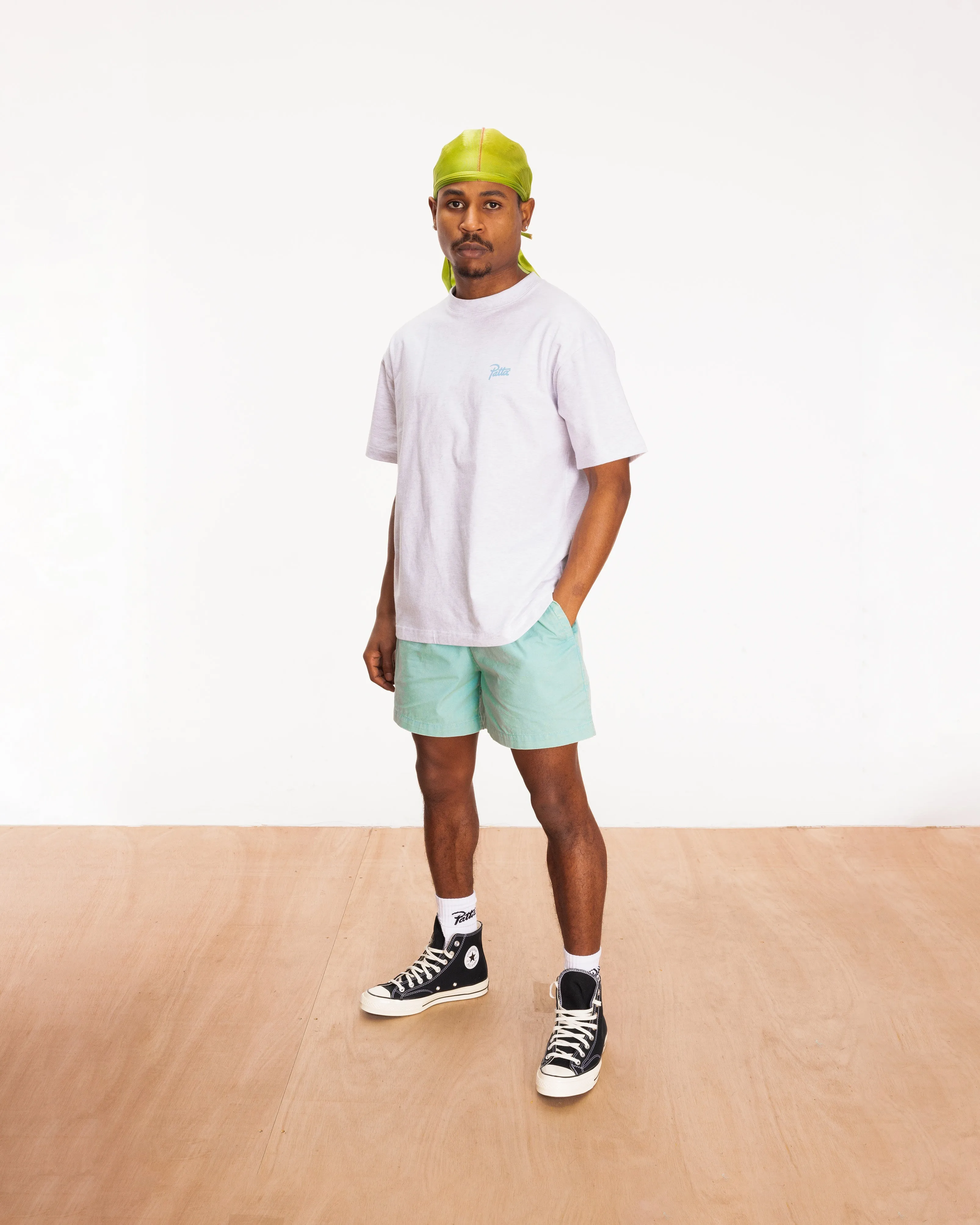 Patta Perfect Hug T-Shirt (Light Grey Melange)