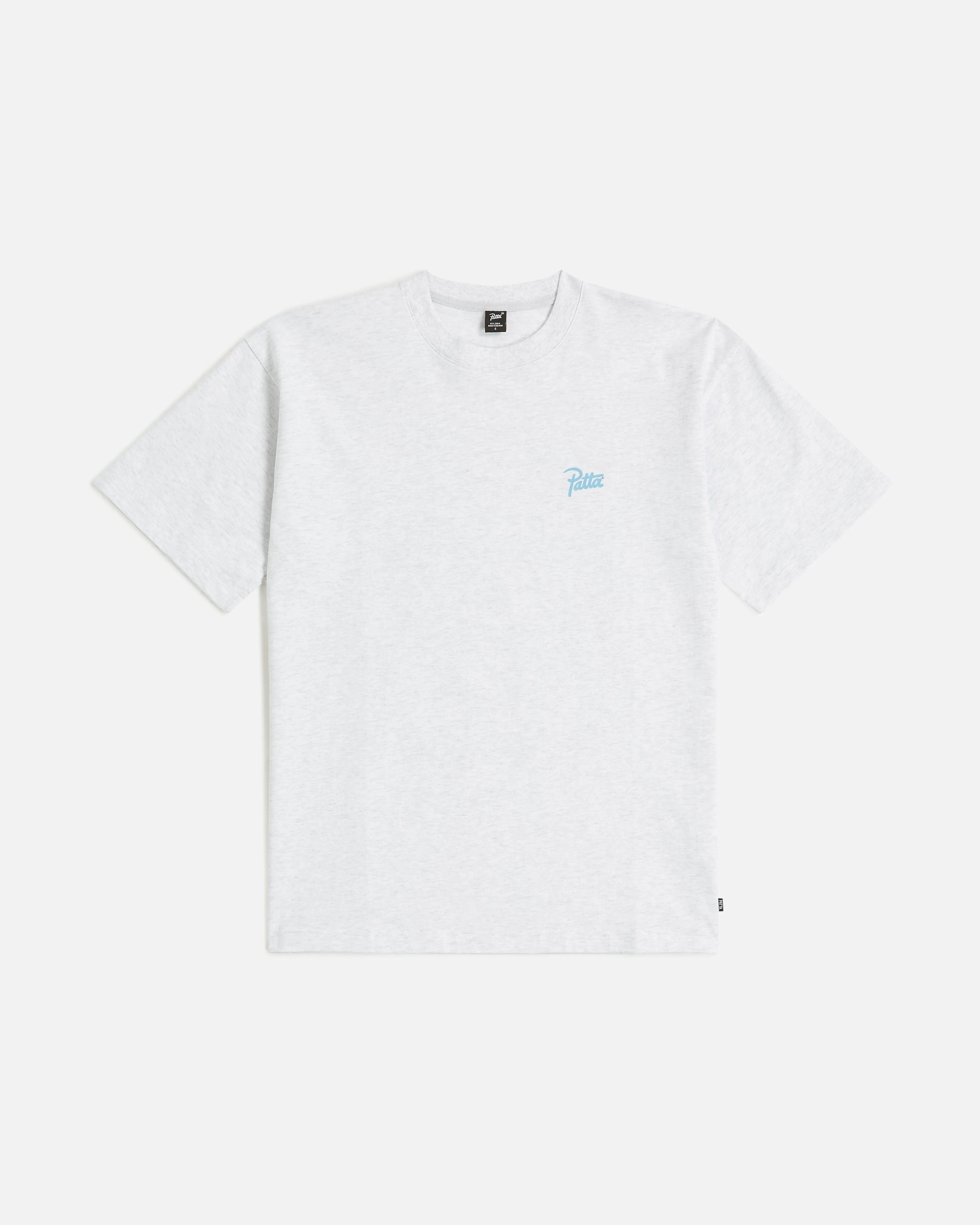 Patta Perfect Hug T-Shirt (Light Grey Melange)
