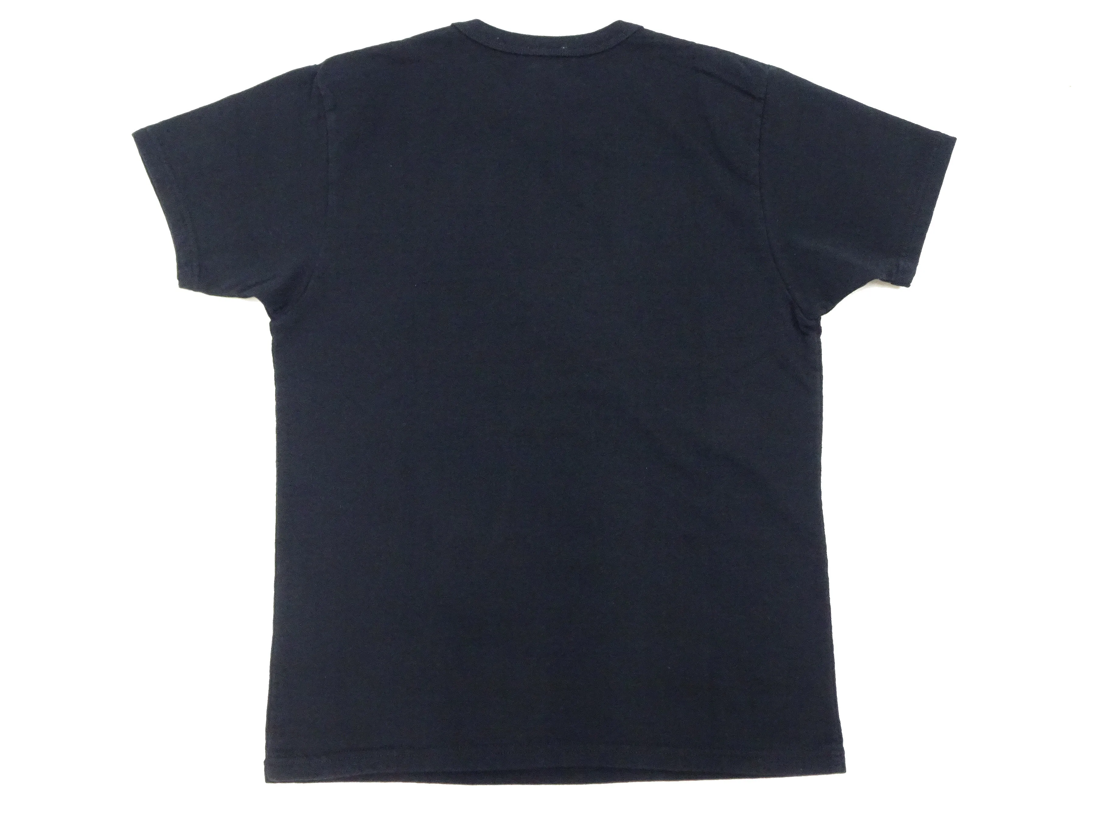 Samurai Jeans T-shirt Men's Plain Short Sleeve French Terry Fabric Tee Inlay Loopwheele T-Shirt SJST24-RIM Black