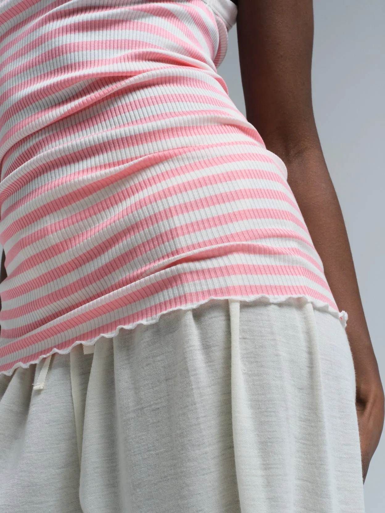 Silky Daze | Silk - Pink/Off-White