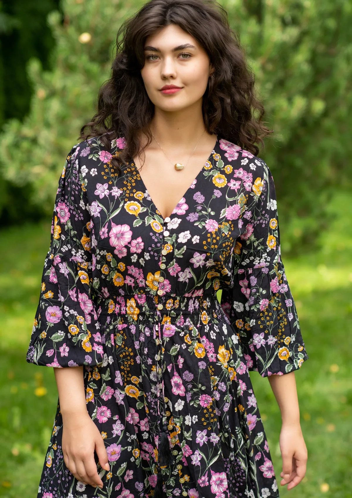 Simona Mix Flowers Fall Dress