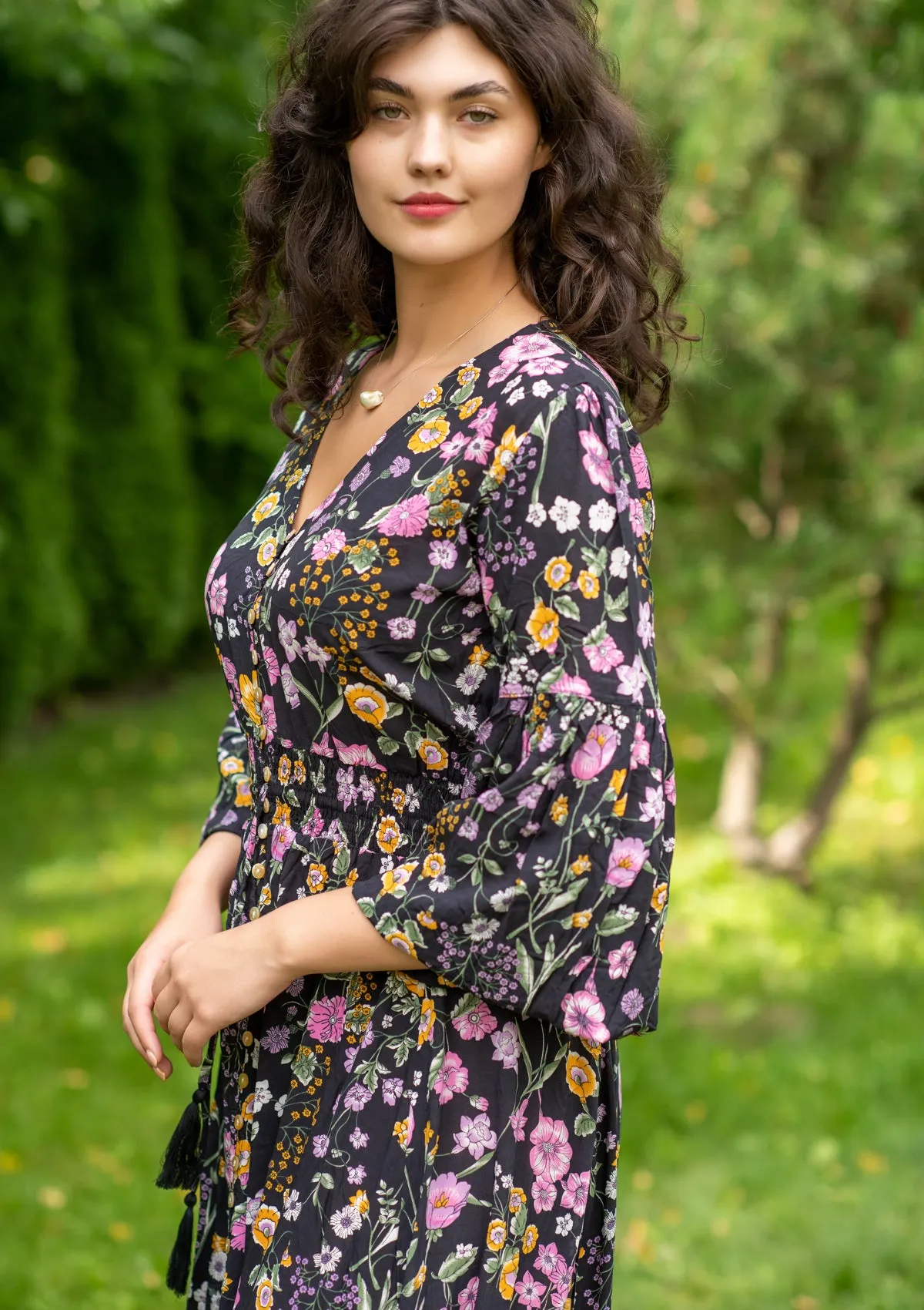 Simona Mix Flowers Fall Dress