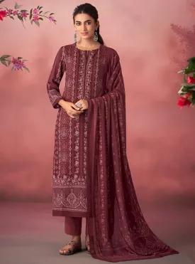 Unstitched Pashmina Winter Salwar Suit Dress Material for Ladies