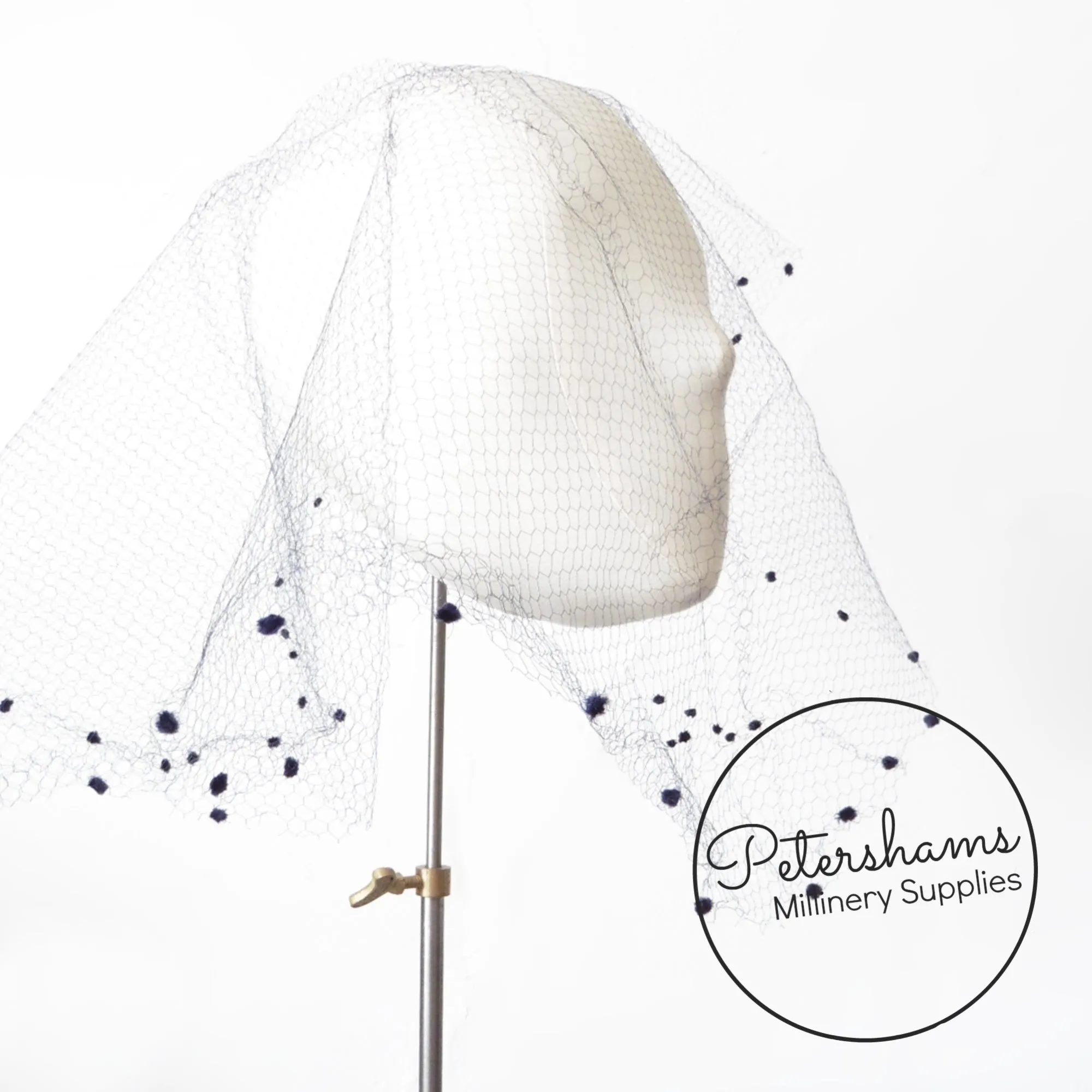Vintage 1930's/40s Dotted Veiling Round - Eyelash