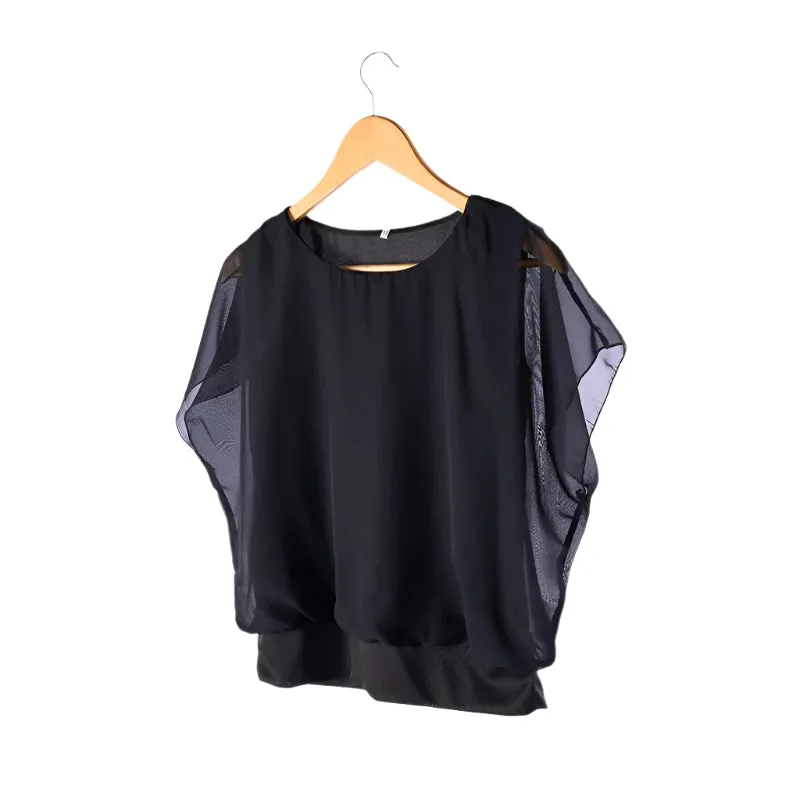 Vrouwen Ruffles mouwen Chiffon Blouse