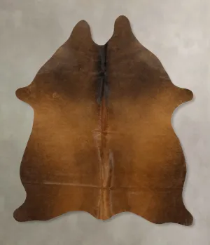 Warm Caramel Medium Brazilian Cowhide Rug 5'2"H x 4'2"W #B11054 by Hudson Hides