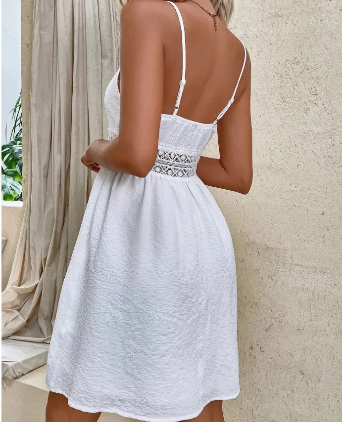 White Lace Summer Dress